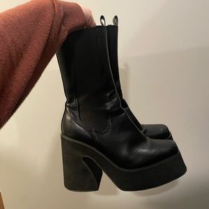 nasty gal platform boots